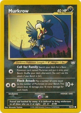 Murkrow (46/64) [Neo Revelation Unlimited] | Shuffle n Cut Hobbies & Games