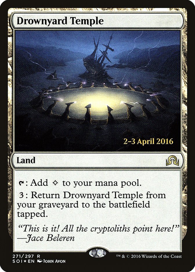 Drownyard Temple [Shadows over Innistrad Prerelease Promos] | Shuffle n Cut Hobbies & Games