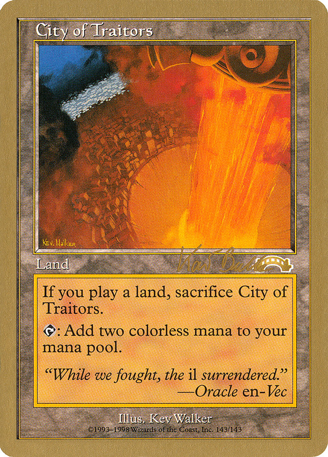 City of Traitors (Kai Budde) [World Championship Decks 1999] | Shuffle n Cut Hobbies & Games