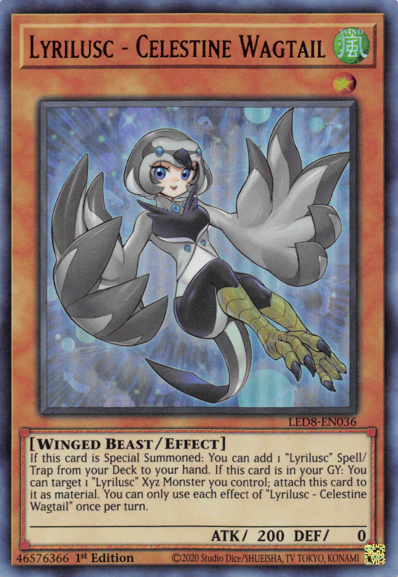 Lyrilusc - Celestine Wagtail [LED8-EN036] Ultra Rare | Shuffle n Cut Hobbies & Games