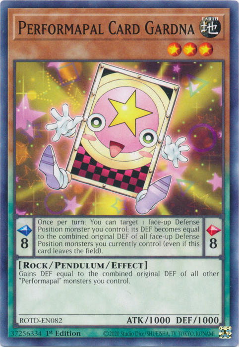 Performapal Card Gardna [ROTD-EN082] Common | Shuffle n Cut Hobbies & Games