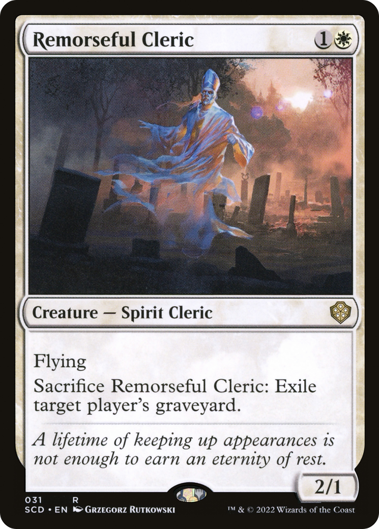 Remorseful Cleric [Starter Commander Decks] | Shuffle n Cut Hobbies & Games