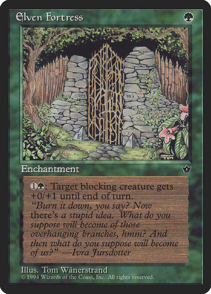 Elven Fortress (Tom Wanerstrand) [Fallen Empires] | Shuffle n Cut Hobbies & Games