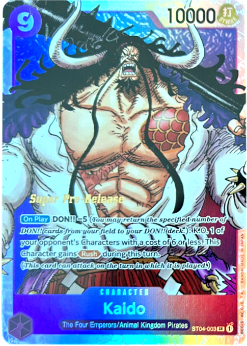 Kaido (001) [Super Pre-Release Starter Deck: Animal Kingdom Pirates] | Shuffle n Cut Hobbies & Games