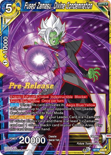 Fused Zamasu, Divine Condemnation (BT16-130) [Realm of the Gods Prerelease Promos] | Shuffle n Cut Hobbies & Games