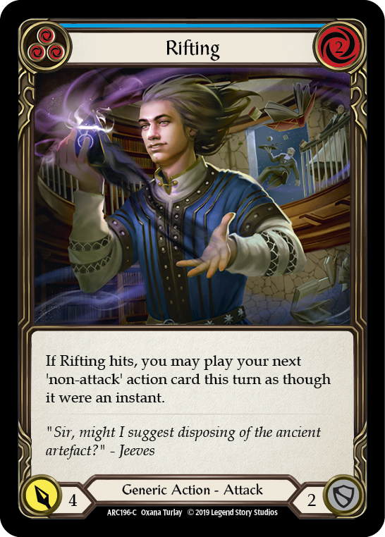 Rifting (Blue) [ARC196-C] 1st Edition Rainbow Foil | Shuffle n Cut Hobbies & Games