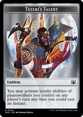 Phyrexian Myr // Teferi's Talent Emblem Double-Sided Token [March of the Machine Tokens] | Shuffle n Cut Hobbies & Games