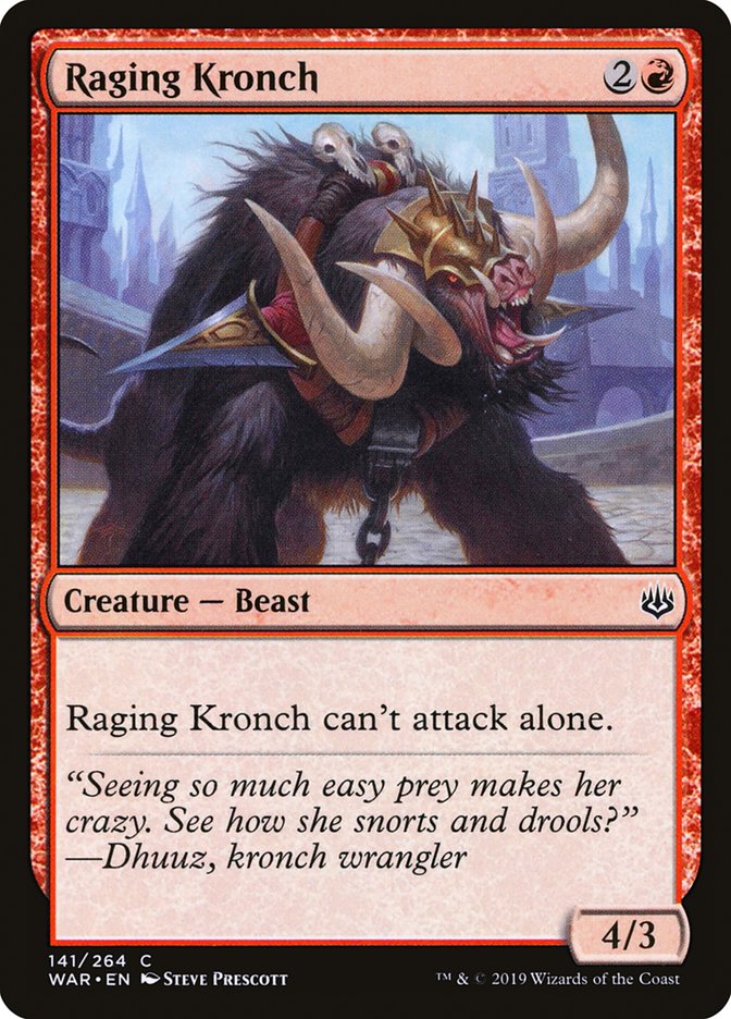 Raging Kronch [War of the Spark] | Shuffle n Cut Hobbies & Games