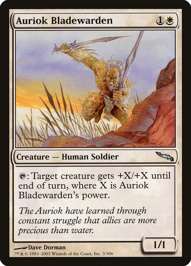 Auriok Bladewarden [Mirrodin] | Shuffle n Cut Hobbies & Games