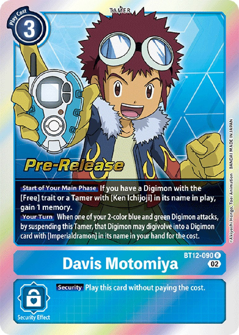 Davis Motomiya [BT12-090] [Across Time Pre-Release Cards] | Shuffle n Cut Hobbies & Games