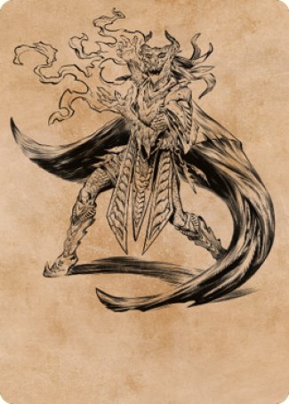 Livaan, Cultist of Tiamat Art Card [Commander Legends: Battle for Baldur's Gate Art Series] | Shuffle n Cut Hobbies & Games