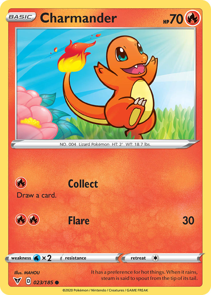 Charmander (023/185) [Sword & Shield: Vivid Voltage] | Shuffle n Cut Hobbies & Games