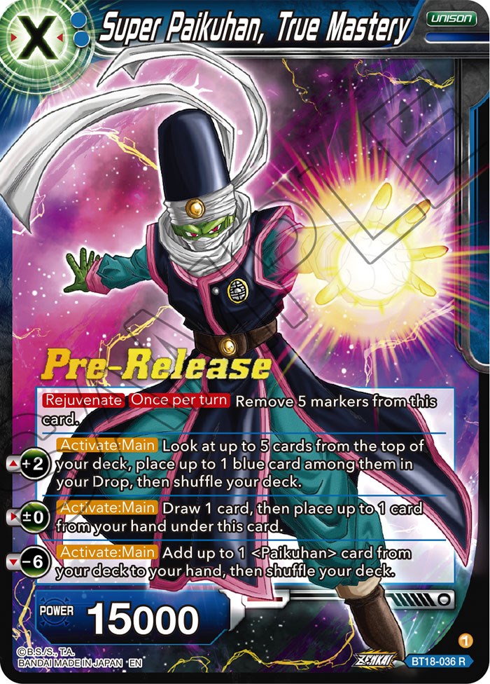 Super Paikuhan, True Master (BT18-036) [Dawn of the Z-Legends Prerelease Promos] | Shuffle n Cut Hobbies & Games