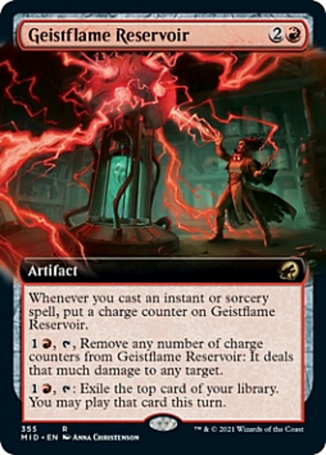 Geistflame Reservoir (Extended Art) [Innistrad: Midnight Hunt] | Shuffle n Cut Hobbies & Games