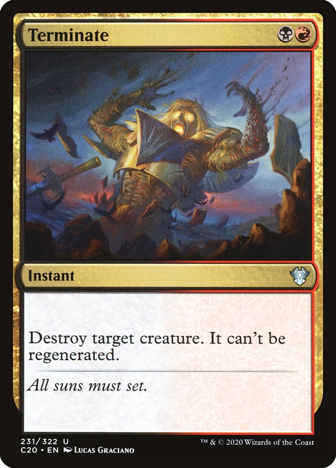 Terminate [Commander 2020] | Shuffle n Cut Hobbies & Games