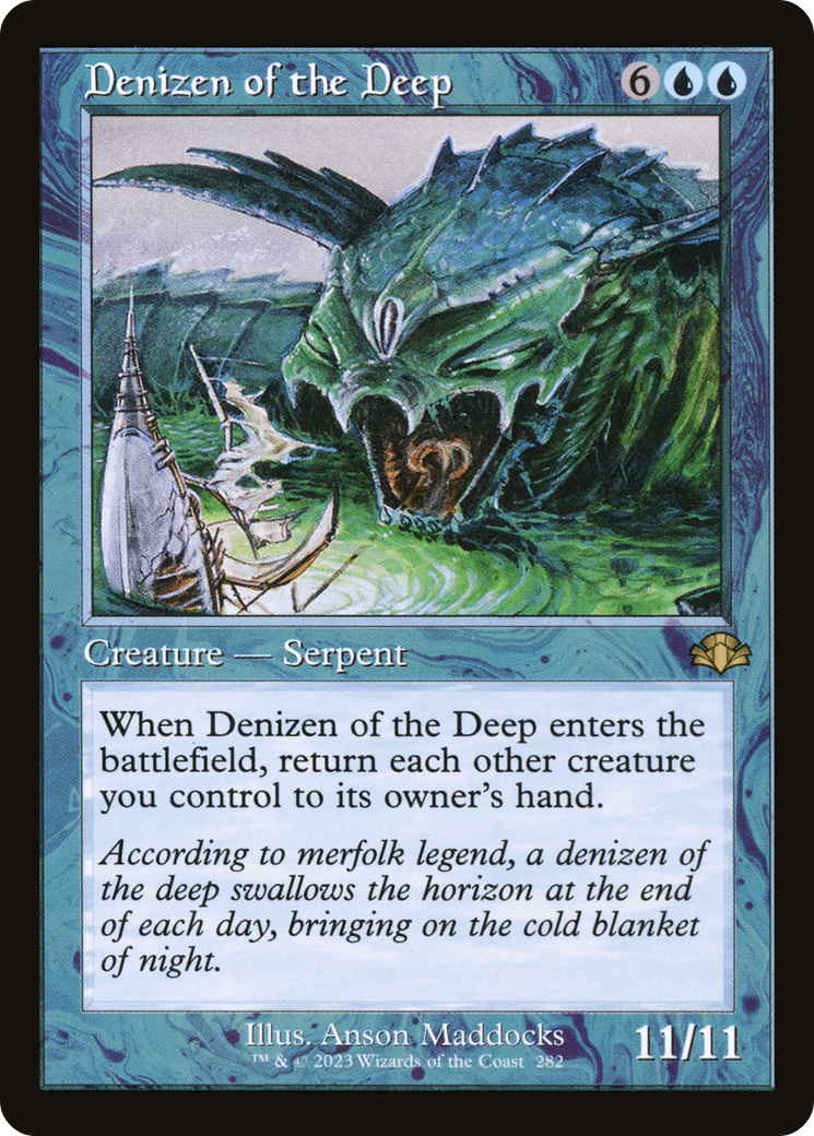 Denizen of the Deep (Retro) [Dominaria Remastered] | Shuffle n Cut Hobbies & Games