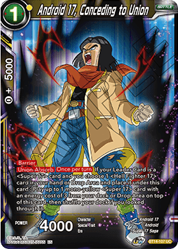 Android 17, Conceding to Union (BT14-107) [Cross Spirits] | Shuffle n Cut Hobbies & Games