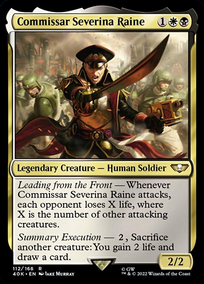 Commissar Severina Raine (Surge Foil) [Warhammer 40,000] | Shuffle n Cut Hobbies & Games
