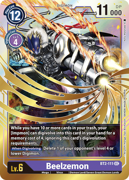 BT2-111: Beelzemon | Shuffle n Cut Hobbies & Games