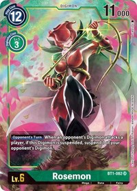 BT1-082: Rosemon Alternate Art | Shuffle n Cut Hobbies & Games