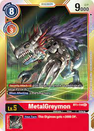 BT1-114: MetalGreymon | Shuffle n Cut Hobbies & Games
