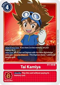 BT1-085: Tai Kamiya | Shuffle n Cut Hobbies & Games