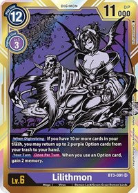 BT3-091: Lilithmon Alternate Art | Shuffle n Cut Hobbies & Games