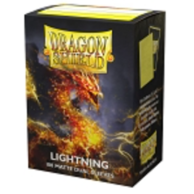 Dragon Shield 100ct DUAL LIGHTNING MATTE Standard Sleeves | Shuffle n Cut Hobbies & Games