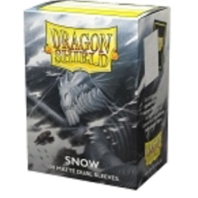 Dragon Shield 100ct DUAL SNOW MATTE Standard Sleeves
