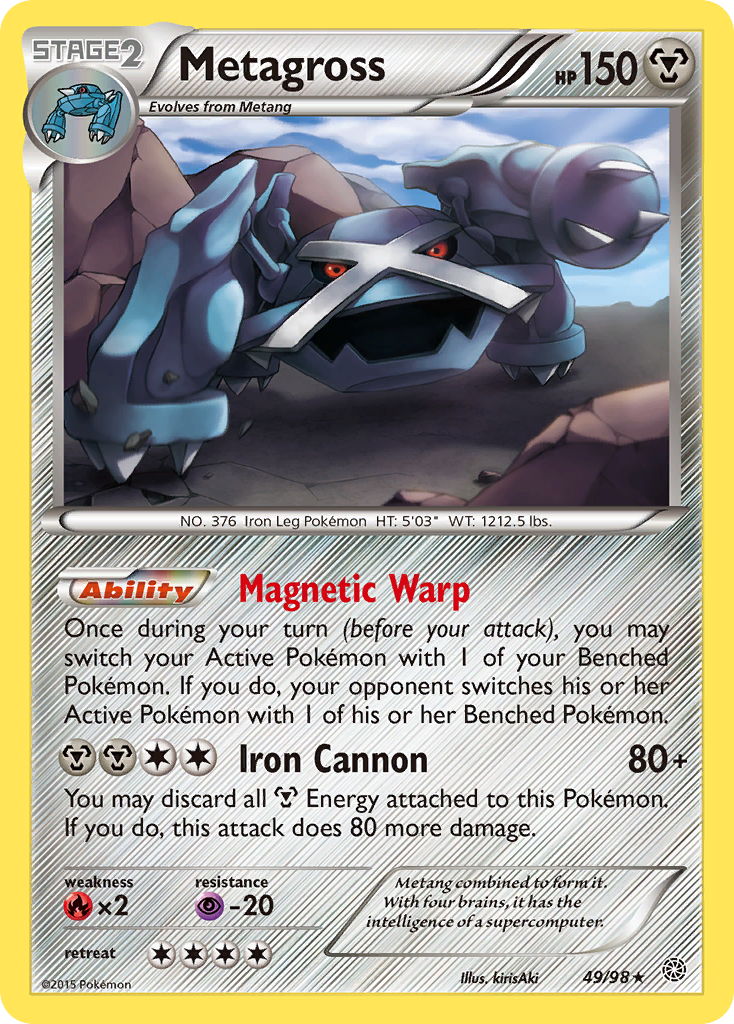 Metagross (49/98) [XY: Ancient Origins] | Shuffle n Cut Hobbies & Games