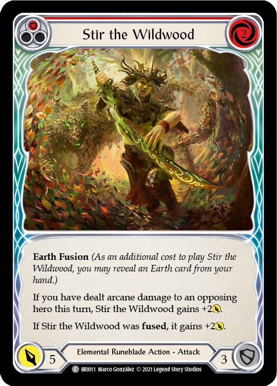 Stir the Wildwood (Red) [BRI011] (Tales of Aria Briar Blitz Deck)  1st Edition Normal | Shuffle n Cut Hobbies & Games