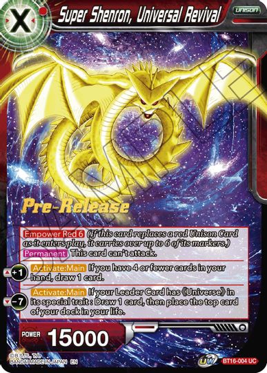 Super Shenron, Universal Revival (BT16-004) [Realm of the Gods Prerelease Promos] | Shuffle n Cut Hobbies & Games