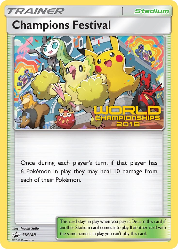 Champions Festival (SM148) (2018 Champion) [Sun & Moon: Black Star Promos] | Shuffle n Cut Hobbies & Games