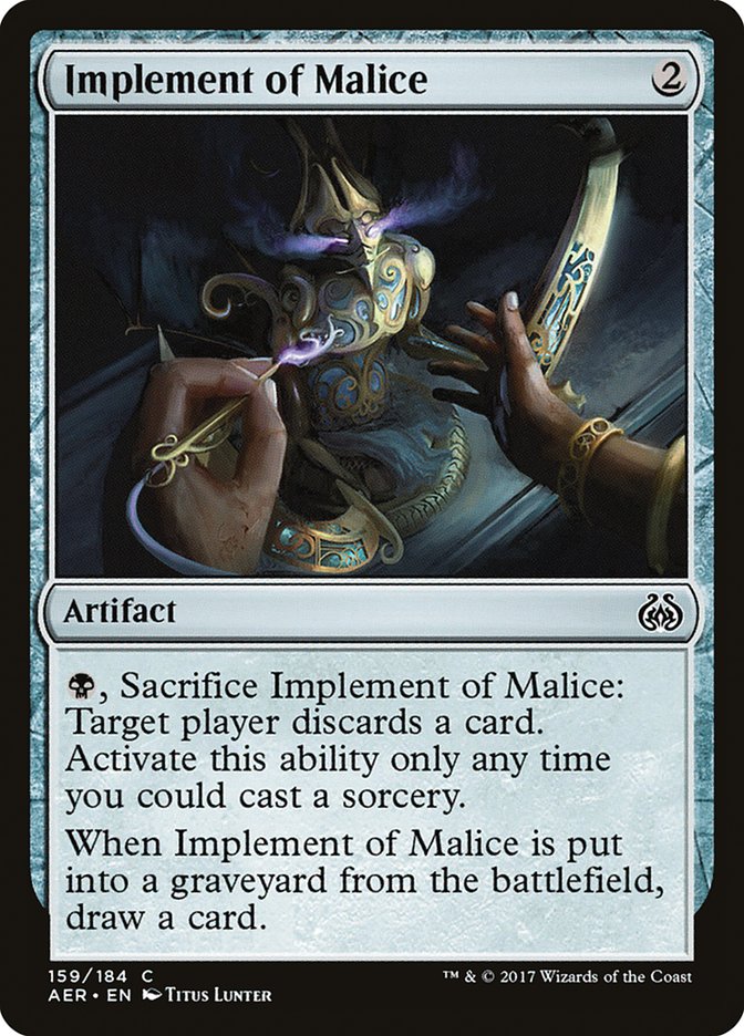 Implement of Malice [Aether Revolt] | Shuffle n Cut Hobbies & Games