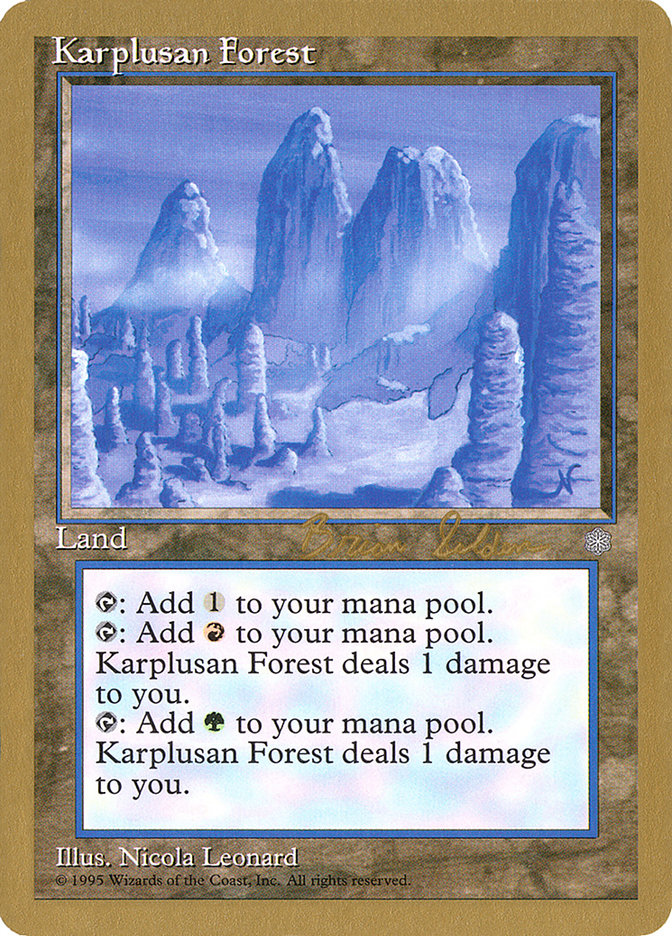 Karplusan Forest (Brian Selden) [World Championship Decks 1998] | Shuffle n Cut Hobbies & Games