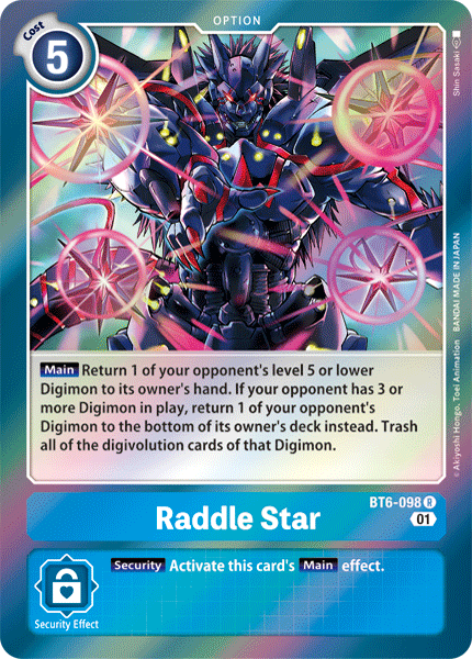 Raddle Star [BT6-098] [Double Diamond] | Shuffle n Cut Hobbies & Games