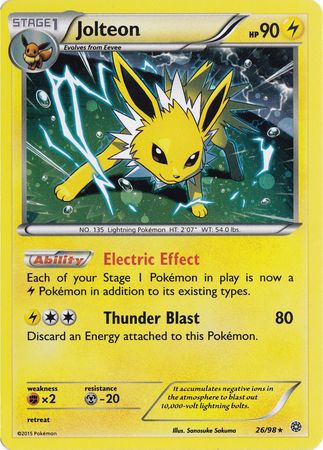 Jolteon (26/98) (Cosmos Holo) [XY: Ancient Origins] | Shuffle n Cut Hobbies & Games