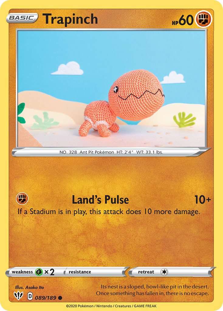 Trapinch (089/189) [Sword & Shield: Darkness Ablaze] | Shuffle n Cut Hobbies & Games