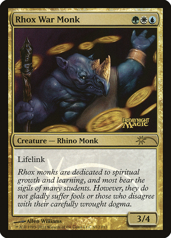 Rhox War Monk [Friday Night Magic 2011] | Shuffle n Cut Hobbies & Games