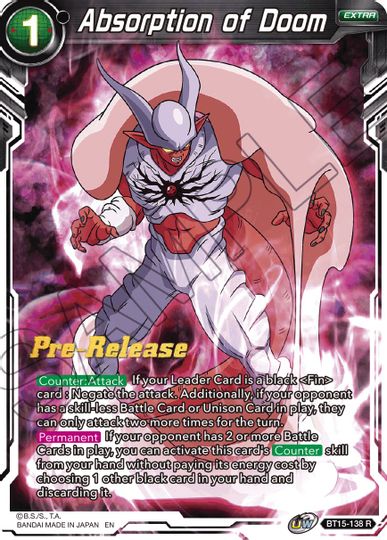 Absorption of Doom (BT15-138) [Saiyan Showdown Prerelease Promos] | Shuffle n Cut Hobbies & Games