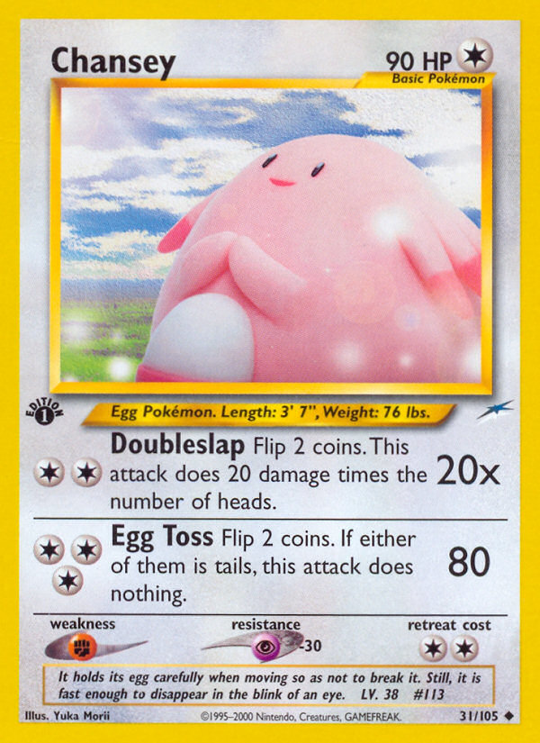 Chansey (31/105) [Neo Destiny 1st Edition] | Shuffle n Cut Hobbies & Games