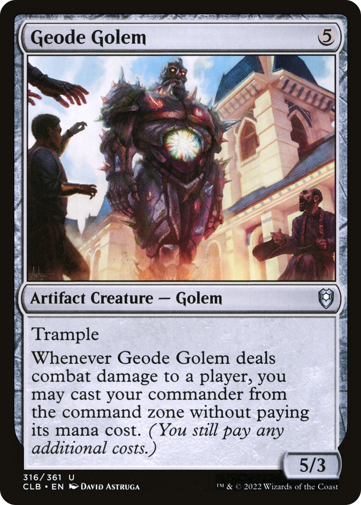 Geode Golem [Commander Legends: Battle for Baldur's Gate] | Shuffle n Cut Hobbies & Games