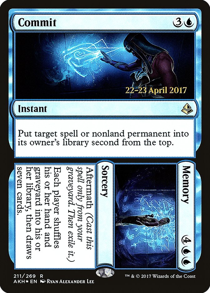 Commit // Memory [Amonkhet Prerelease Promos] | Shuffle n Cut Hobbies & Games