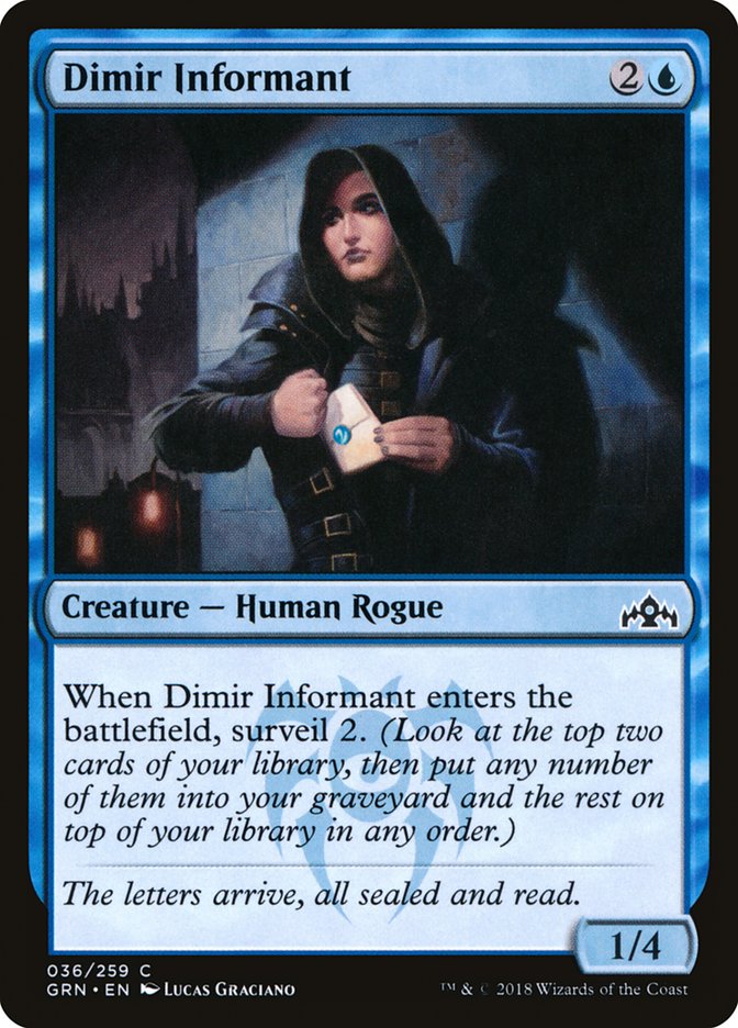 Dimir Informant [Guilds of Ravnica] | Shuffle n Cut Hobbies & Games