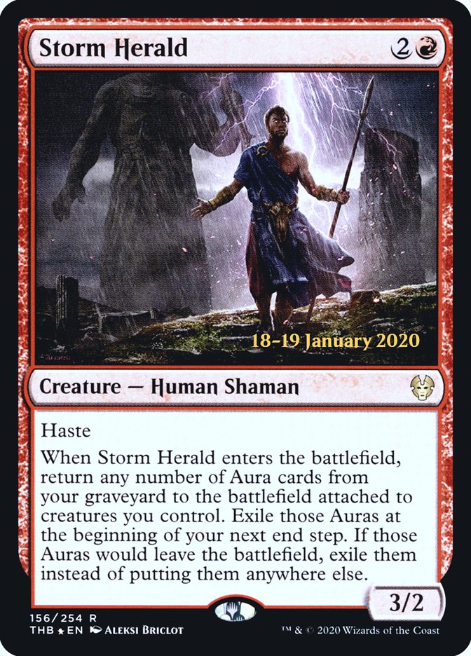 Storm Herald [Theros Beyond Death Prerelease Promos] | Shuffle n Cut Hobbies & Games