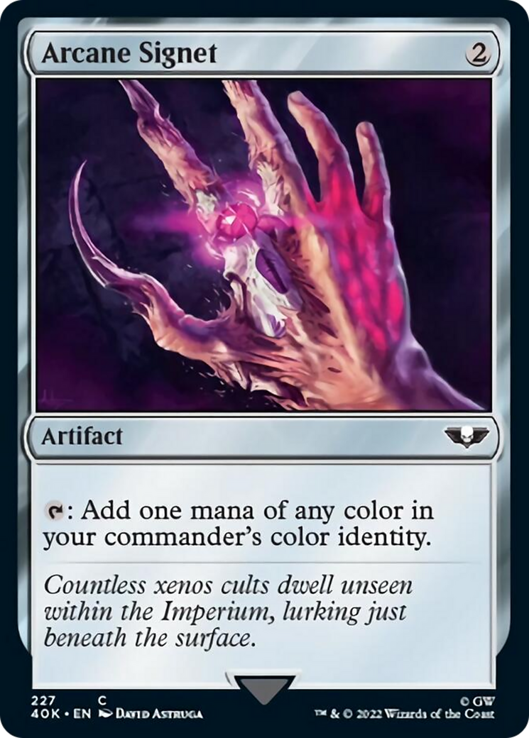 Arcane Signet (227) (Surge Foil) [Warhammer 40,000] | Shuffle n Cut Hobbies & Games