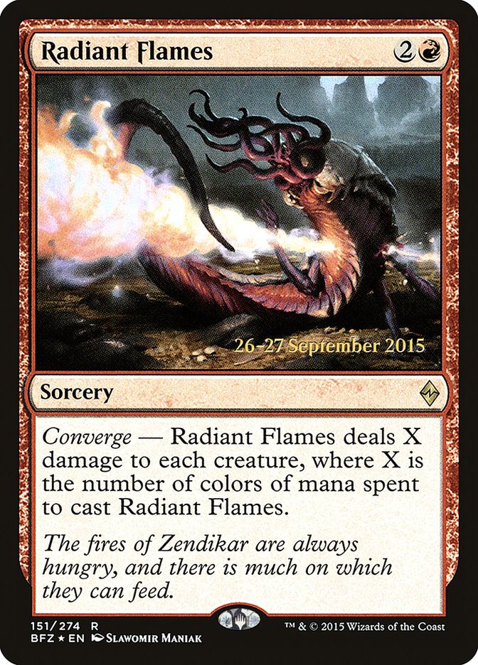 Radiant Flames [Battle for Zendikar Prerelease Promos] | Shuffle n Cut Hobbies & Games