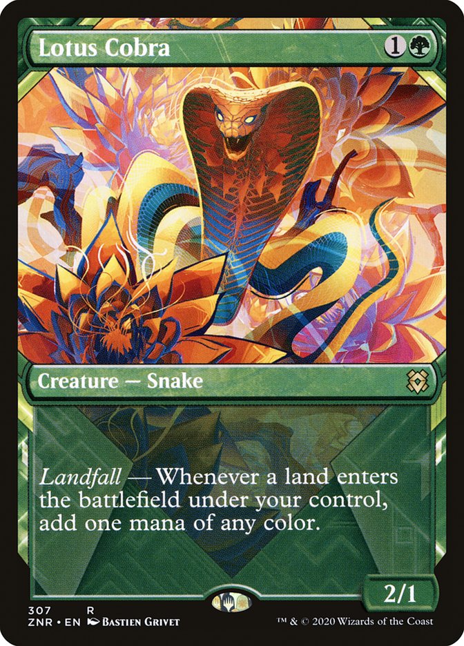 Lotus Cobra (Showcase) [Zendikar Rising] | Shuffle n Cut Hobbies & Games