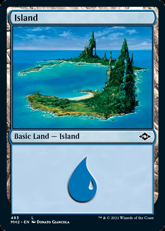 Island (483) (Foil Etched) [Modern Horizons 2] | Shuffle n Cut Hobbies & Games
