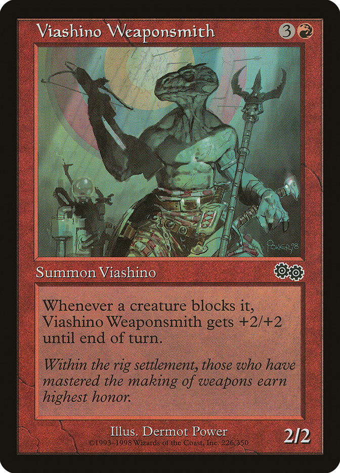 Viashino Weaponsmith [Urza's Saga] | Shuffle n Cut Hobbies & Games